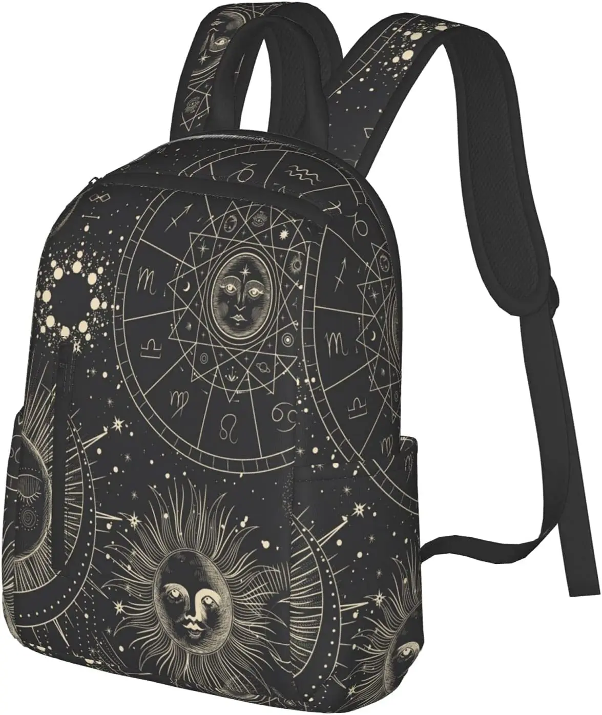 Twelve Constellations Mystical and Astrology Elements Backpack Book Bags for College Lightweight Laptop Backpacks for Teens