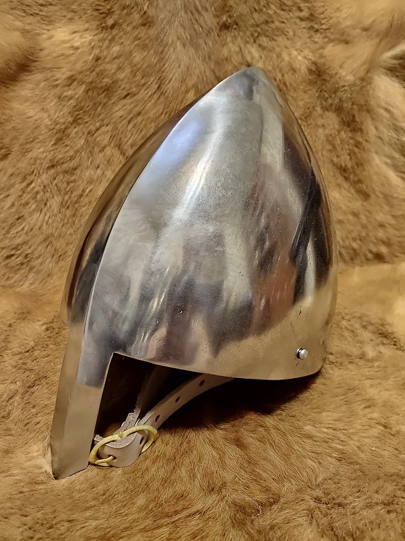 Inventario en tiempo Real = armadura vikinga Medieval, casco de nariz bordada, casco cruzado de la dinastía cielo, usable, envío gratis