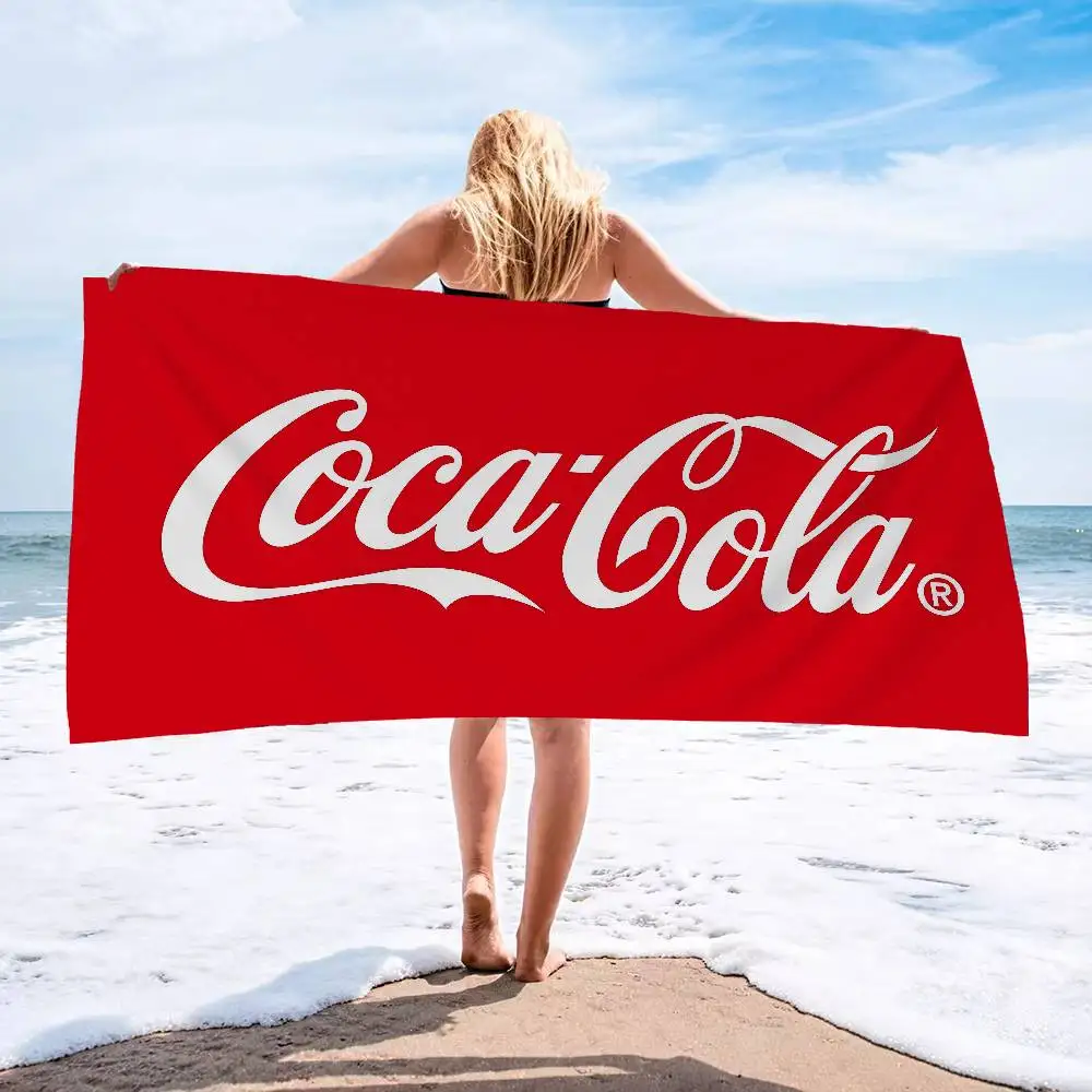 C-Cocas-C-Colas Toalla de playa Toallas de baño coloridas para niña Microfibra Secado rápido Personalizado Sin arena Playa Yoga Spa Gimnasio Piscina