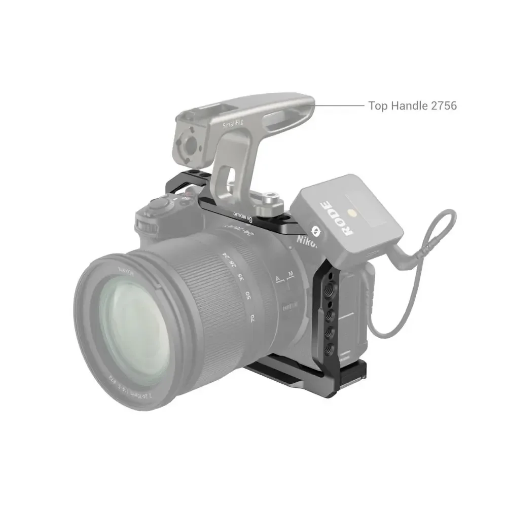 smallrig Cage for Nikon Z30 Accessory Ecosystem for Nikon Z30 Windproof Noise-Reduction With Cold Shoe Mount Baseplate/L-Bracket