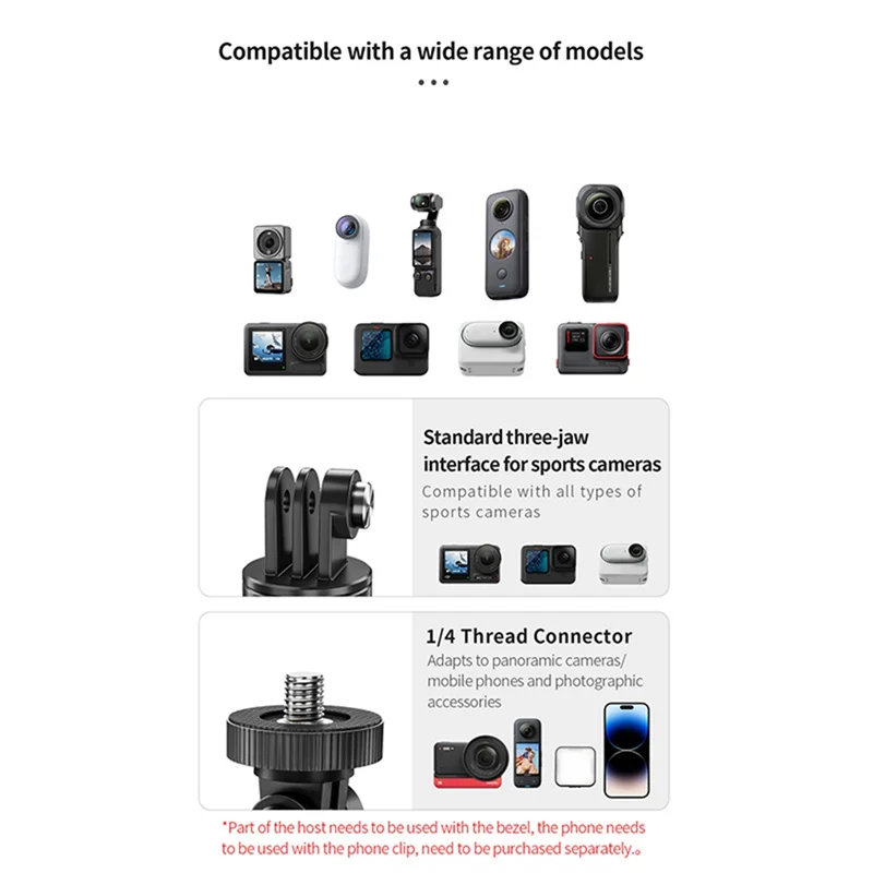 Clip de caméra STARTRC pour caméra de sport 360X4 POCKET3, caméra de poche panoramique, Clip de sac à dos magnétique