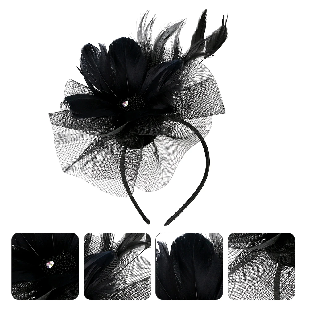 

1Pcs Net Tulle Hair Accessory Elegant Creative Headdress for Party Dance Festival Performance Women Girls Gift Flower