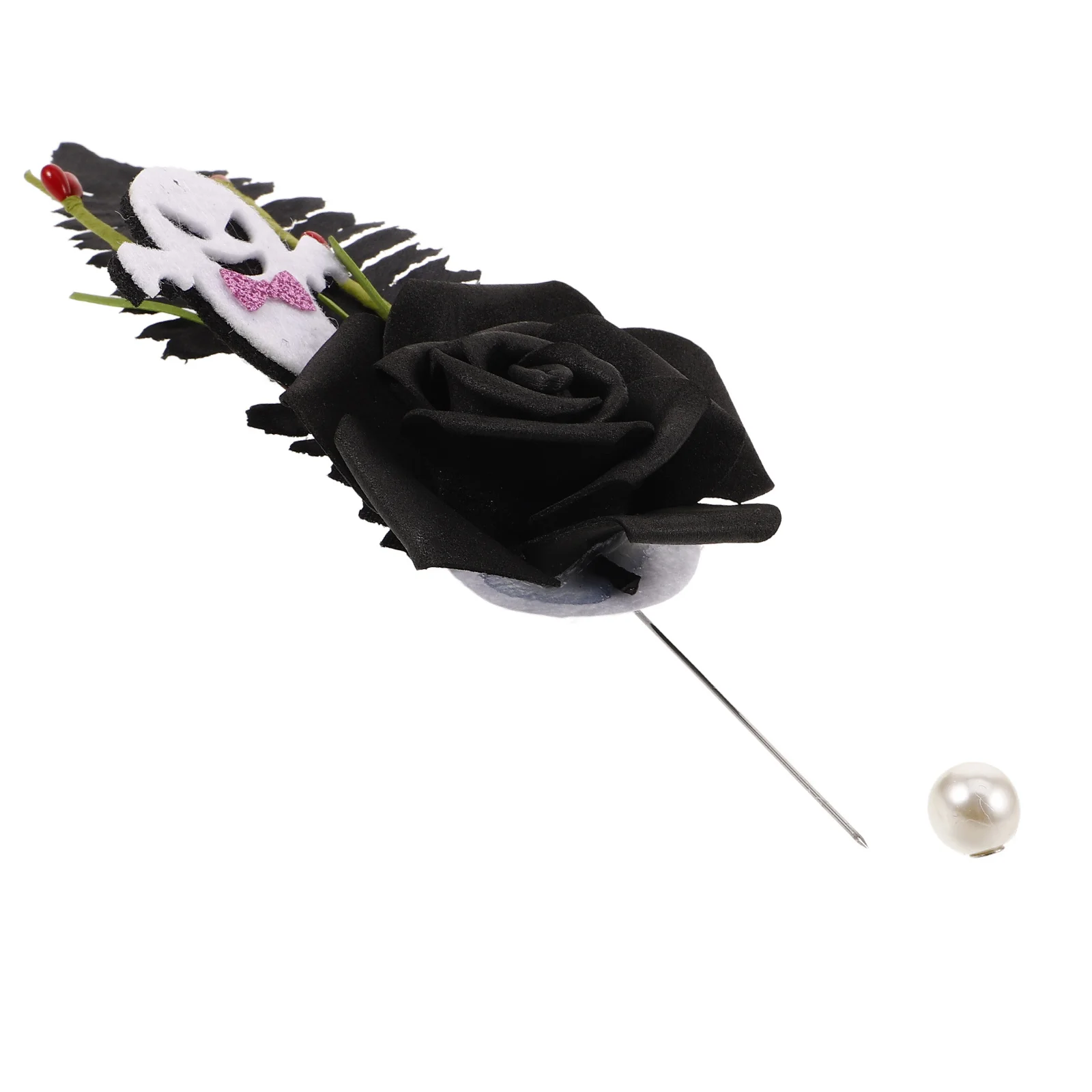 هالوين روز بروش دبوس وهمية روز الصدار الملابس الزخرفية دبوس عناصر الهالوين الإبداعية بروش دبابيس #4