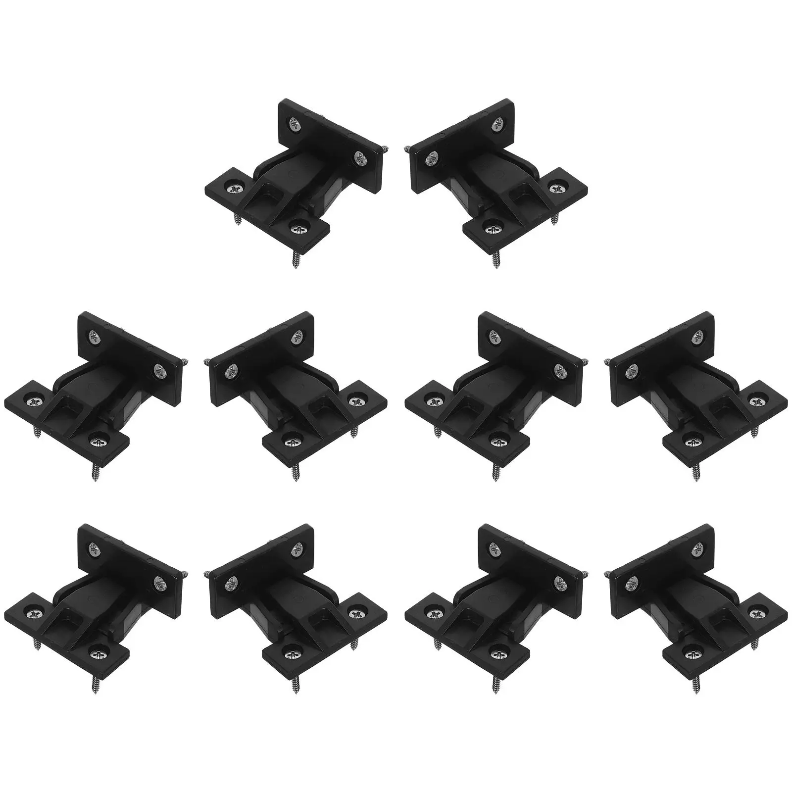 10Pcs Plastic Cabinet Connectors Adjustable Push-in Panel Joints Quick Fit Corner Buckles for Wardrobe Dresser Countertop