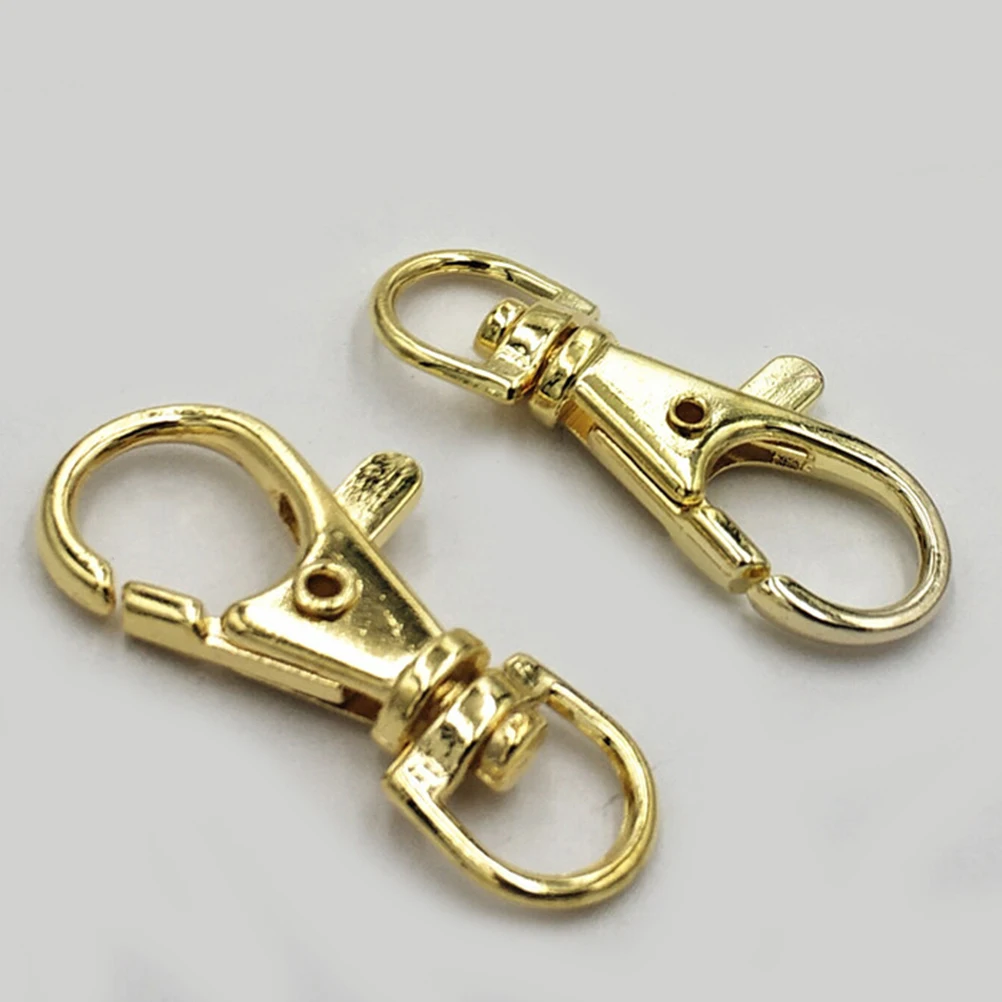 

30pcs Lobster Clasps Key Chain Claw Buckle Metal Jewelry Making Supplies for Earrings Necklaces Bracelets Charms Anklets Repair
