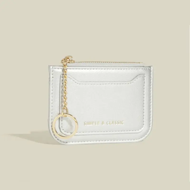 

Korean Style Minimalist One-piece Lightweight Card Bag Solid Color PU Leather Mini Wallet High-end Fashion Bank Card Bag New