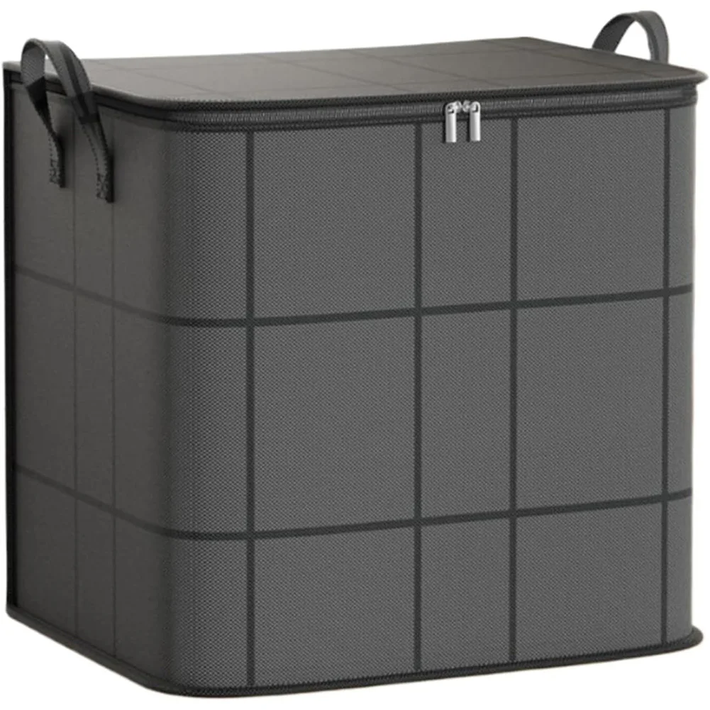 1 Stück 110/140/180L Große Kapazität Tragbare Faltbare Tasche Handgehaltener Kleiderschrank-Organizer mit Doppelreißverschluss und Polsterung – Detail 9
