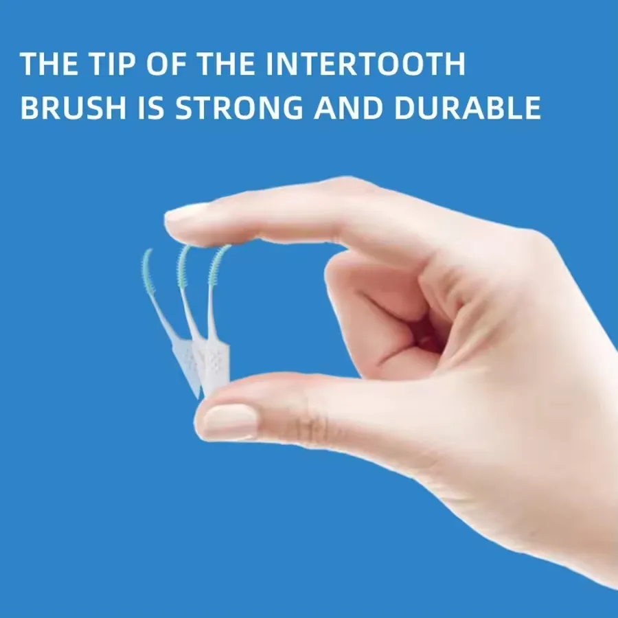 300Pcs/box Interdental Brush Soft Rubber Teeth Cleaning Tools Dental Cleaning Between Teeth Toothbrush Oral Hygiene Care Tools