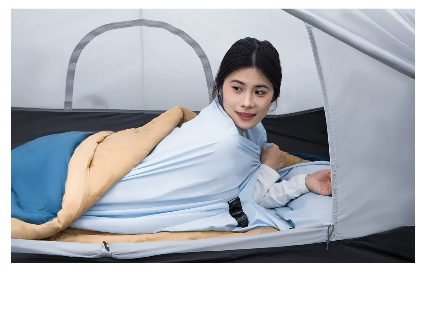 Naturehike Leichter Schlafsack-Inlett für Camping und Reisen, Einzel-Schlafsack-Bezug, Ultraleicht, Komfortable Bettlaken, Schlafsack – Detail 13