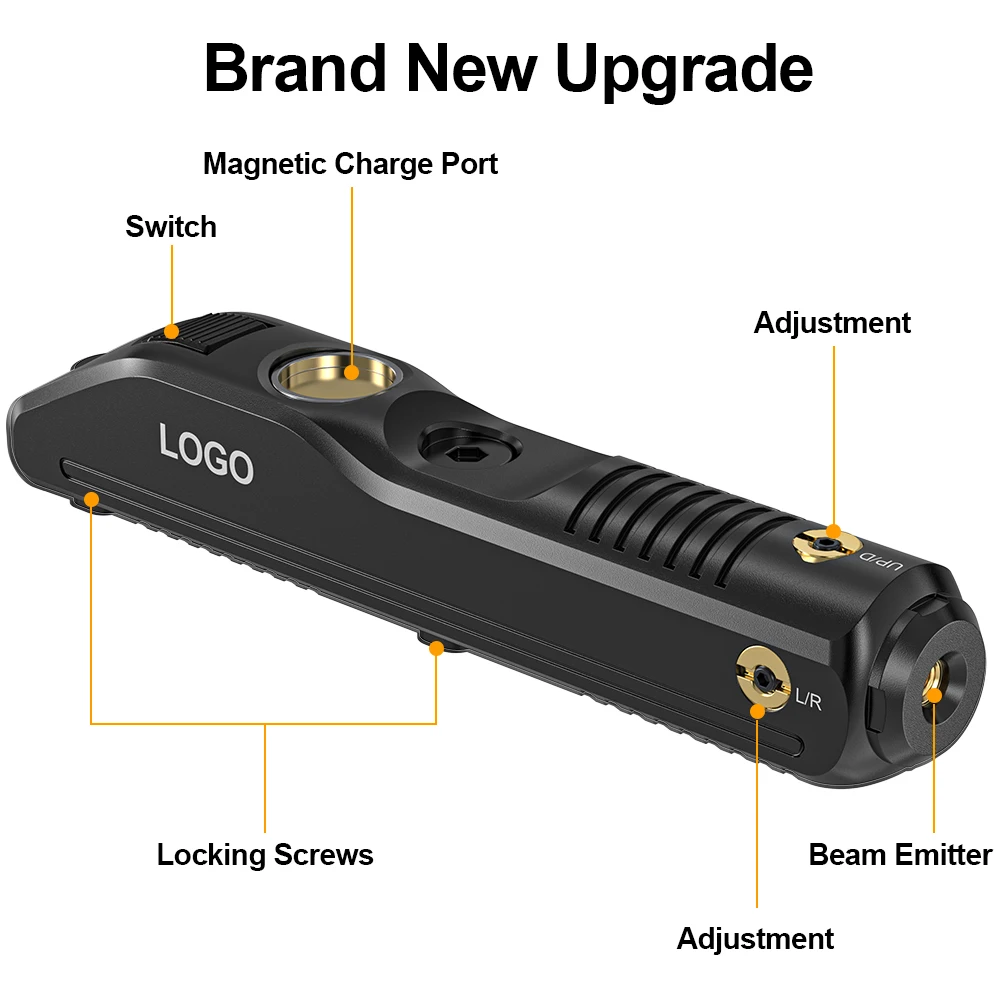 1126 Pistol Magnetic Charging Laser Sight with Built-In Lithium Battery Flashlight Combination