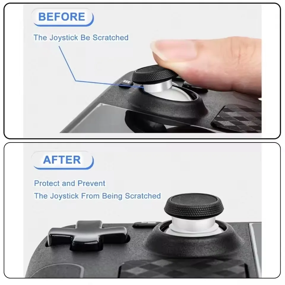 12/2X For Steam Deck Game Joystick Rocker Protector Ring Silicone Elastic Cover For Xbox PS4 PS5 VR2 Controller Game Accessorie view 3