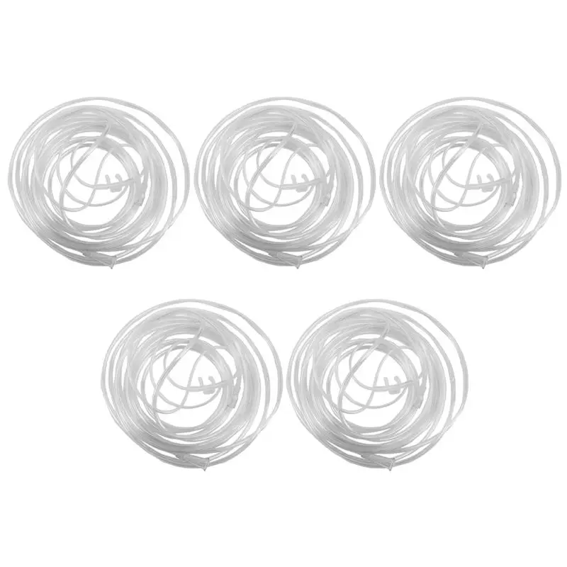 

Экологически чистые-5 шт., 6 м, мягкая назальная кислородная трубка с двойным отверстием, канюля для носа, назальная трубка, подходит для кислородного генератора