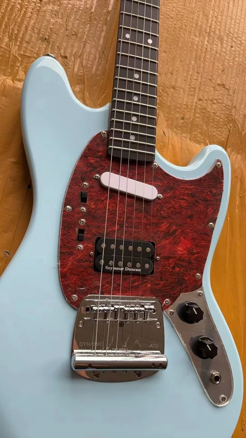 جيتار كهربائي عالي الجودة مكون من 6 أوتار، لوحة أصابع من خشب القيقب ورقبة القيقب، مقياس 610، جيب الالتقاط الأحمر، توصيل مجاني #2