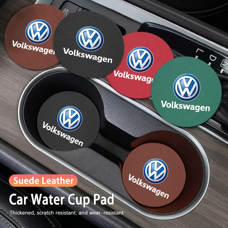 

2 шт. автомобильные подставки для стаканов, нескользящие коврики для Volkswagen VW Golf Amarok Beetle GTI Magotan T-ROC T-Cross Polo Atlas ID3 Tiguan
