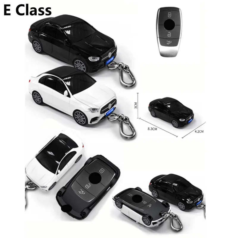 نماذج سيارات مختلفة لمرسيدس بنز C E Class GLC C300 S450 S500 S400 حافظة مفتاح بعيد غطاء مفتاح حامل ملحقات سلسلة المفاتيح