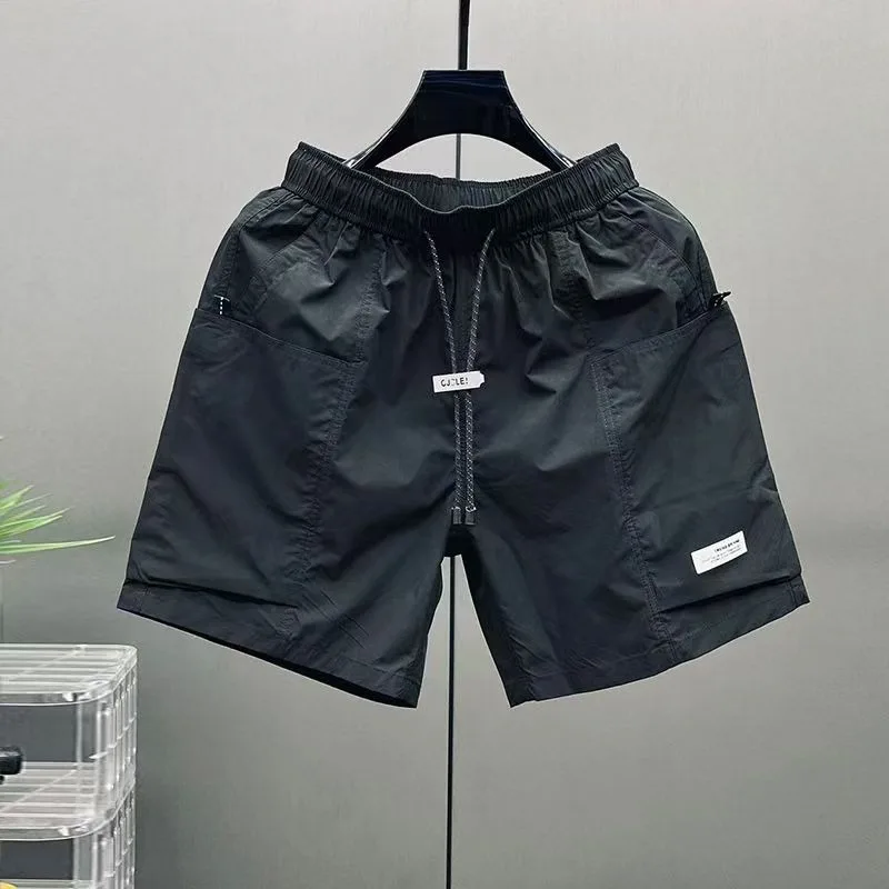 High Quality Men's Shorts Summer Quick Drying Breathable Beach Shorts American Style Trendy Men's Clothing Sports Pants 2025