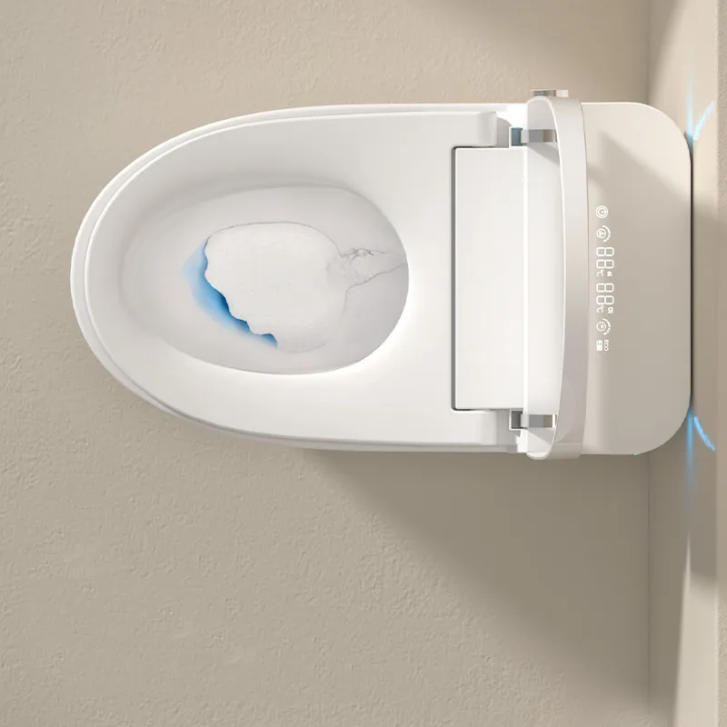 Newly upgraded Mobile phone control smart toilet Mute cover plate flushes automatically smart toilet intelligent