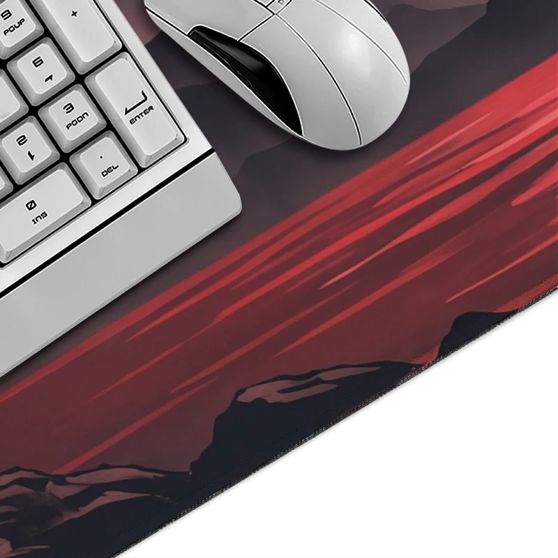 Mouse Pad Gamer Red Moon Mount Fuji Torii printon demand HD Home Mousepad XXL Mechanical Keyboard Pad Carpet Mouse Mats