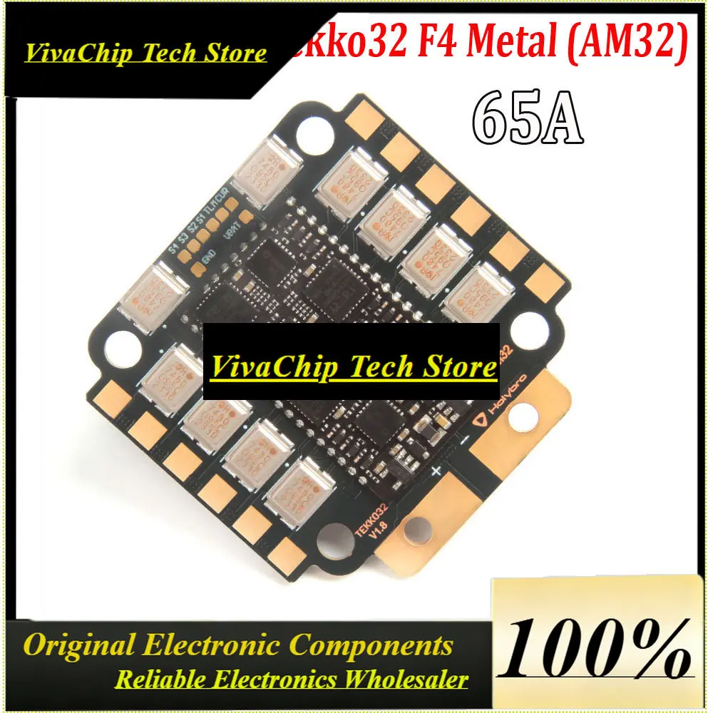 VivaCSHolybro Tekko32 F4 MCU Metal 4in1 65A ESC (AM32) PWM Output 16k~96k / 4-6S LIPO 30.5x30.5mm For FPV Racing Drone