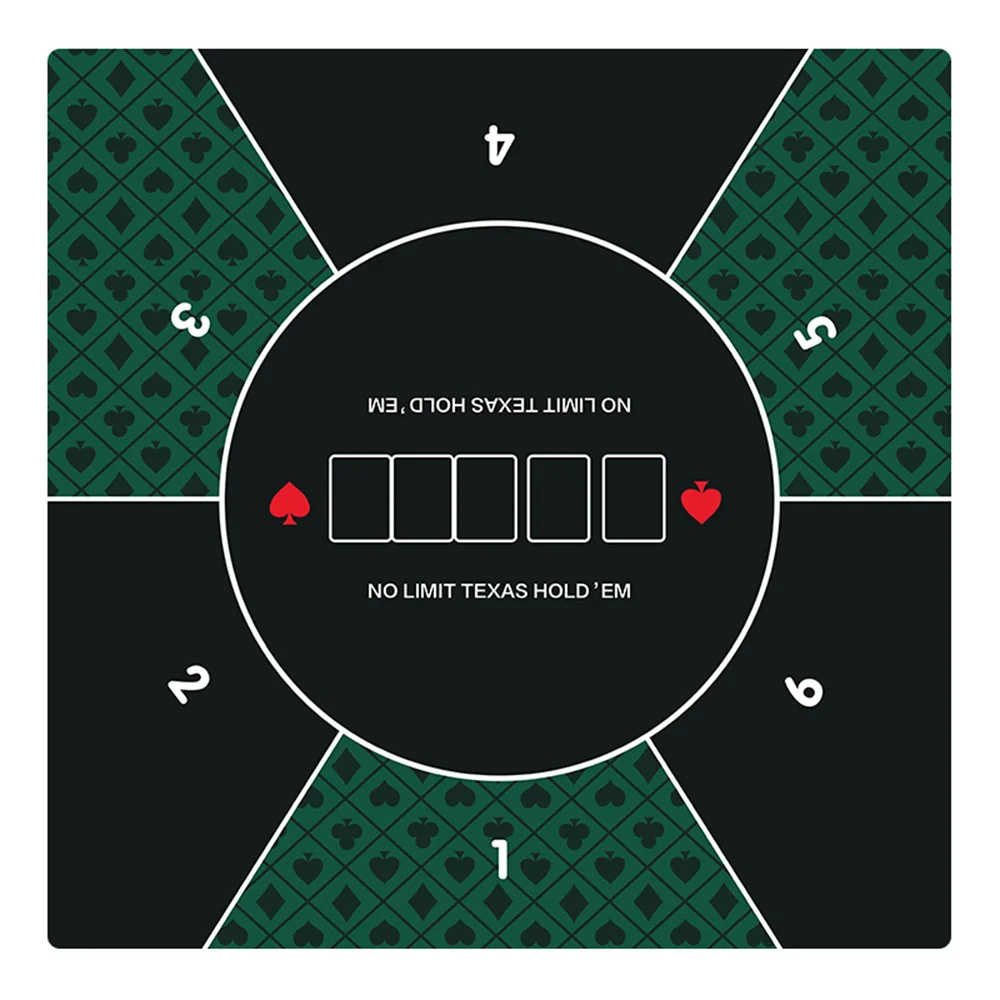 

Multi-sizes Casino Texas Hold'em Poker Mat Thicken Table Cloth Majong Board Game Chips Table Mats Non-slip Layout Poker Game Mat