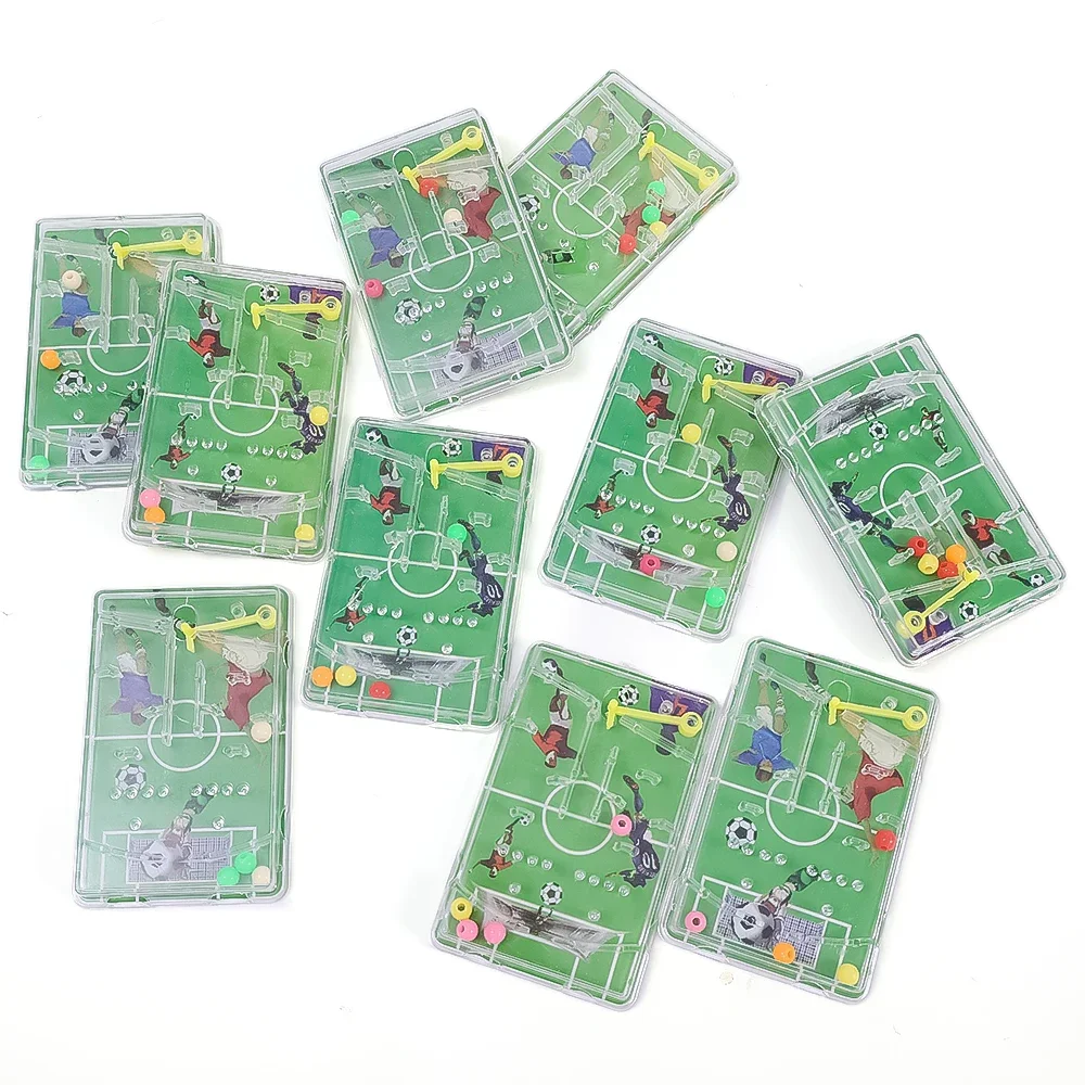 20pcs Football Maze Games Boy Favor Pinball Game Board Early Educational Soccer Shooting Pattern Toy Kids Birthday Party Gift