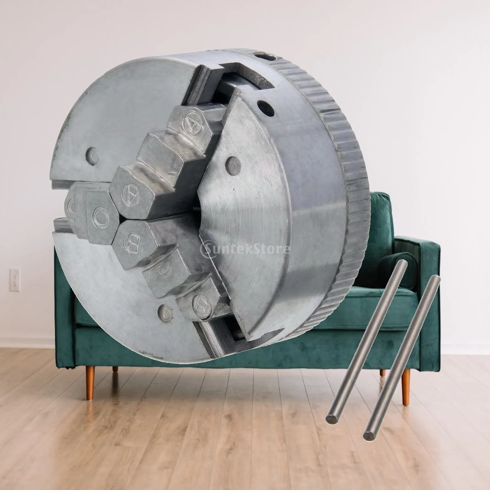 Lathe Chuck with Operating Rods Hand-Operated Hardware Long-Lasting