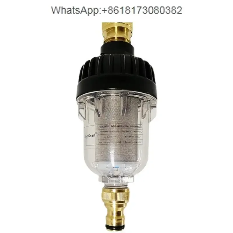 

RV water tank with water filter, camping intake 10 microns, outdoor faucet with impurities portable household water filter