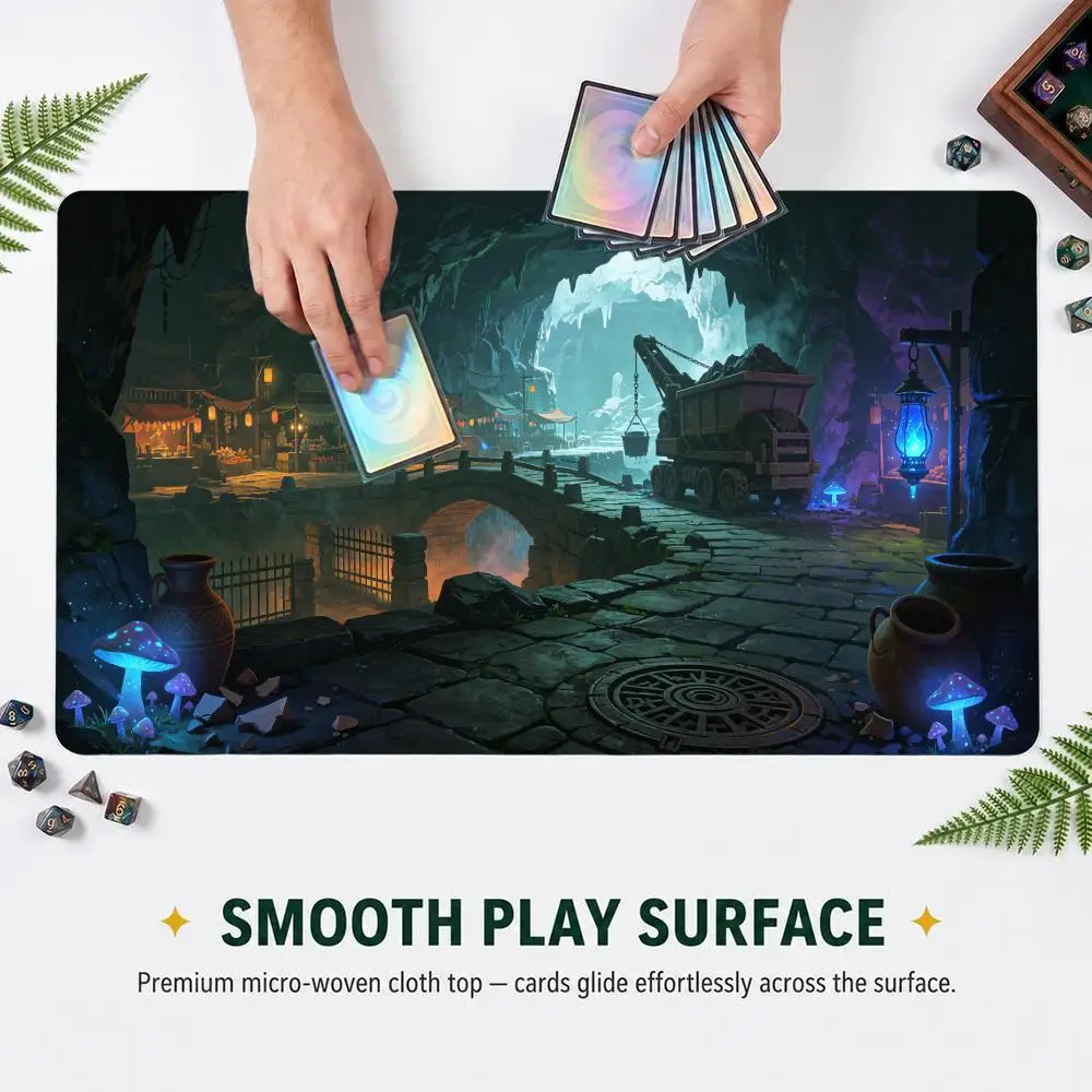 Mouse Pad Card Playmat with Zones Game Mats Tabletop rug TCG Card Battles Commander Gaming Mouse pad Duel deskmat Beginner