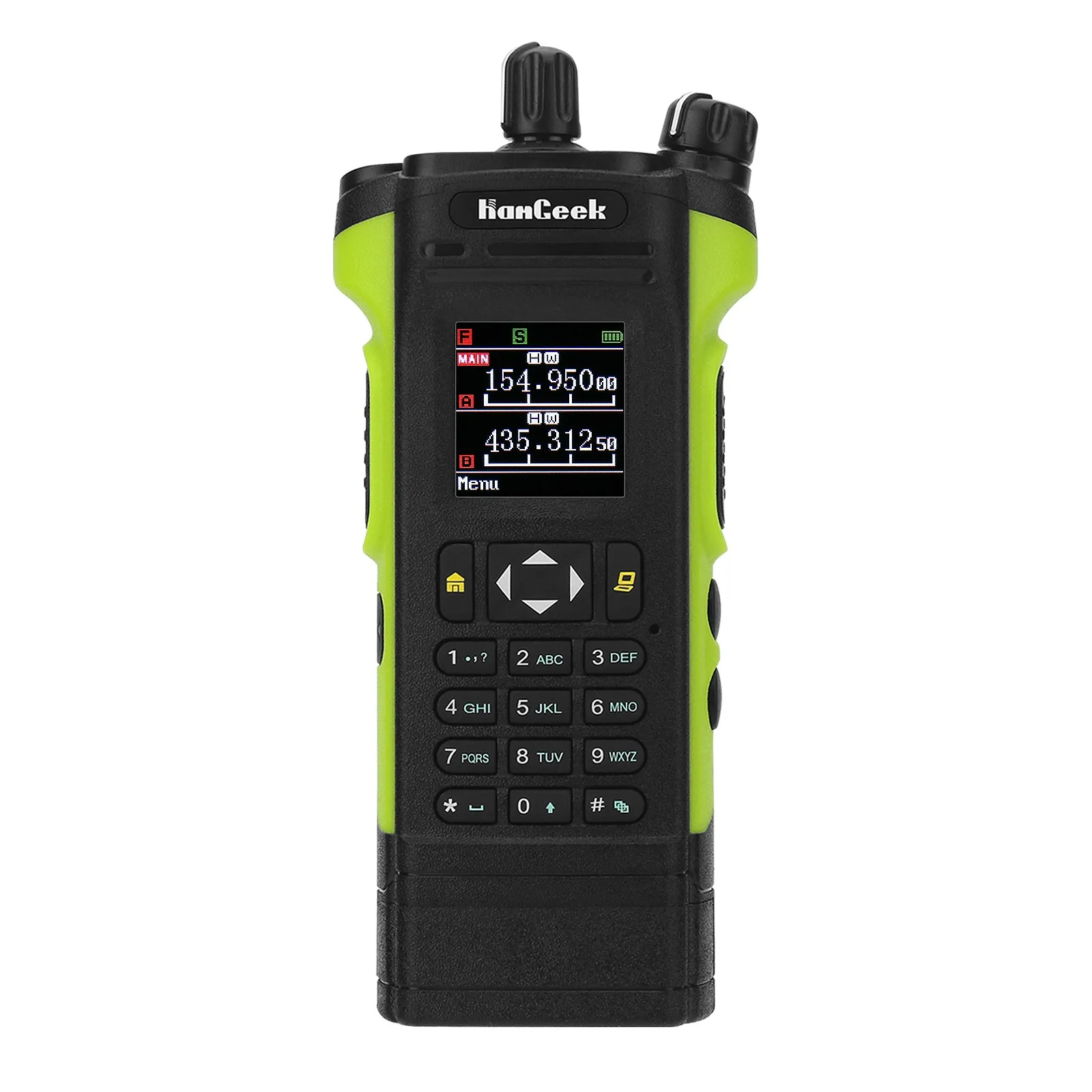 HAMGEEK APX-8000 12W VHF UHF Walkie Talkie Dual Band Radio Dual PTT With Handheld Microphone