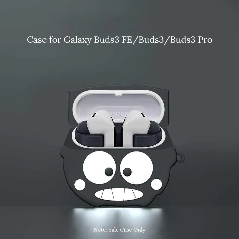 เคสซิลิโคนสำหรับกาแล็กซี่บัดส์ 3 เอฟอี/บัดส์ 3 โปรหูฟังกันกระแทกนุ่มน่ารักการ์ตูนฝาครอบป้องกันอุปกรณ์เสริมหูฟัง