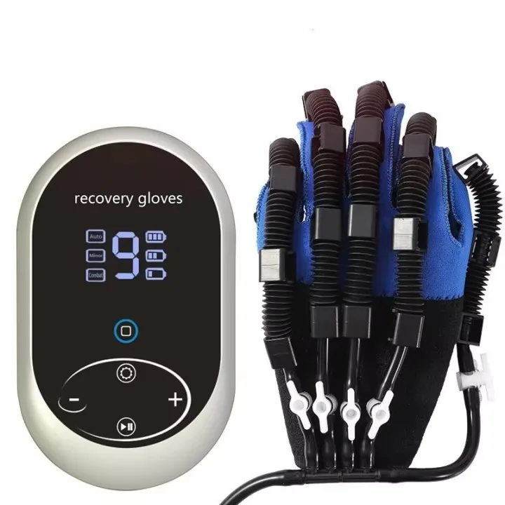 

Home rehabilitation robot glove device provides hand therapy supplies for paralysis patients