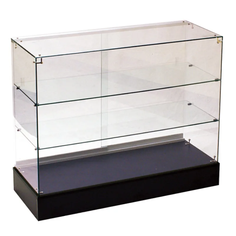 Custom, Retail Rookwinkels Glas Display Volledig Afsluitbare Display Showcase Frameloze Glazen Vitrine