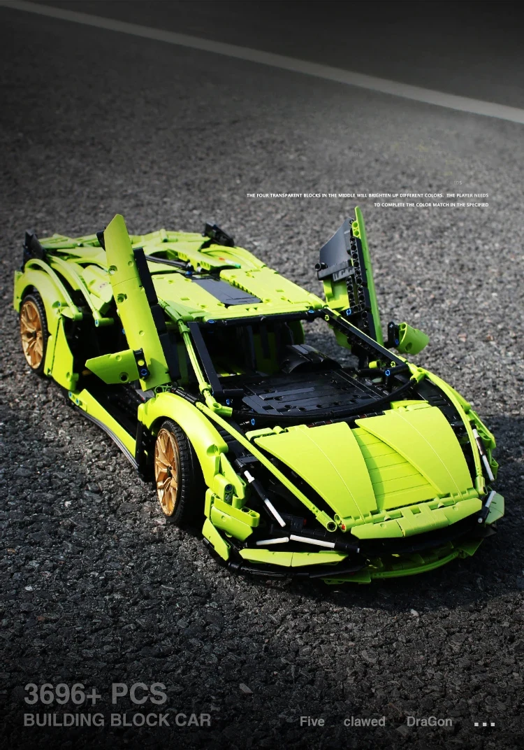 

3696pcs technology Supercar assembly Assembly building blocks 42115 boy dream birthday gift