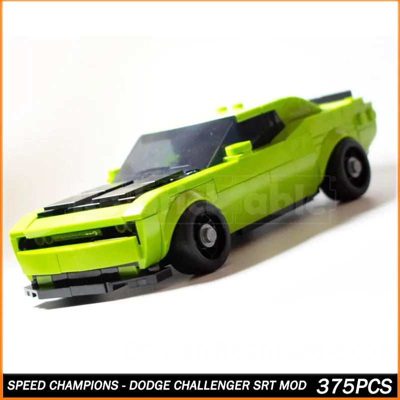 

MOC Super Car Series Speed Champions Green Super Car Building Blocks Best Collection Desktop Model Toys Birthday Gifts 375PCS