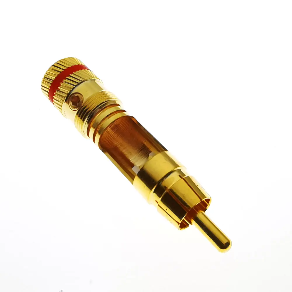 WBT-0144 Gold Plated for RCA Plug for RCA Plug-in Type AV Audio and Video Plug Video Plug ConnectorJAS