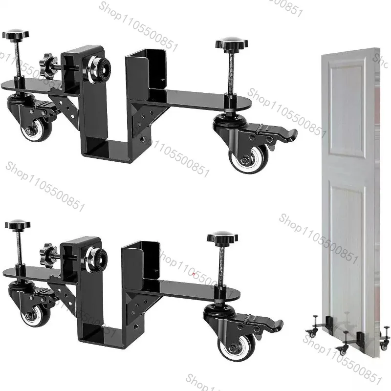 Door panel trolley, translation roller