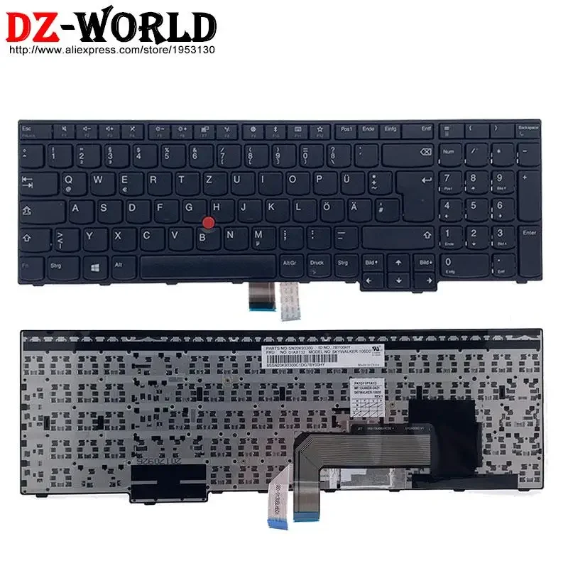 For Lenovo Thinkpad E570 E570C E575 Laptop QWERTZ Keyboard 01AX145 01AX128 01AX144 01AX215 01AX227 01AX141 01AX132