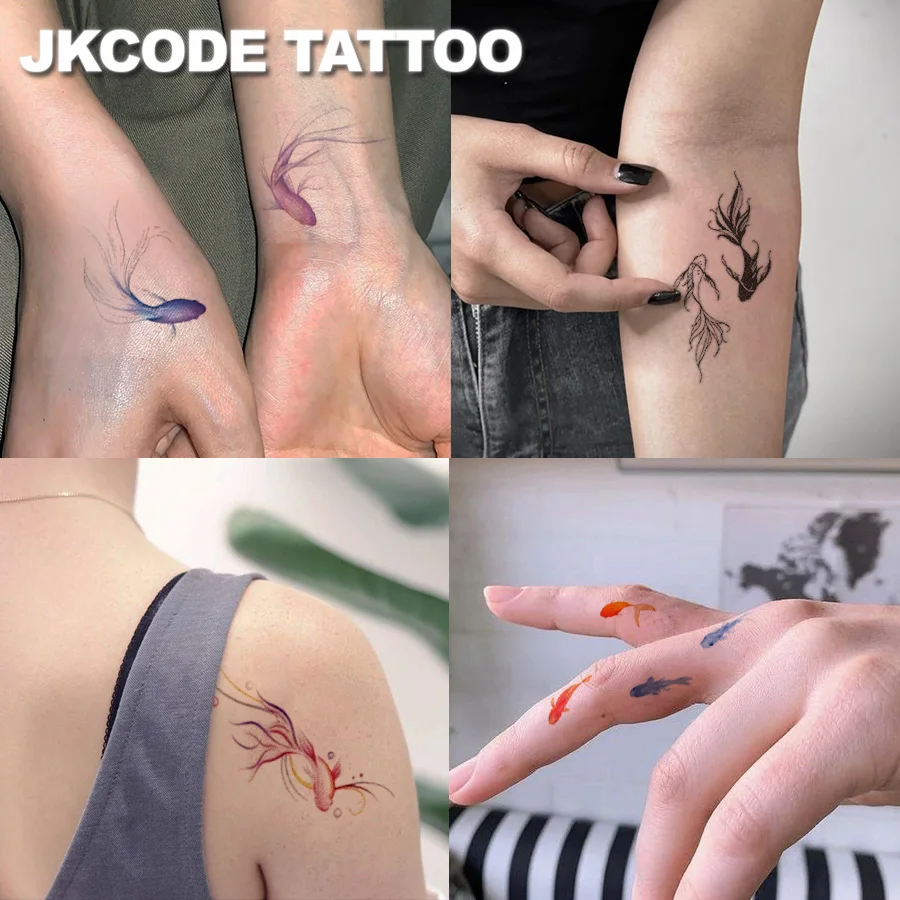 10 قطع من ملصقات الوشم اللطيفة المقاومة للماء، تصميم كوي ونمط الخط العصري، وشم صغير Y2K، ملصقات إصبع بنمط لطيف مرسومة يدويًا، ملصقات وشم على الكتف، ملصقات وشم مؤقتة لفن الجسم للسيدات