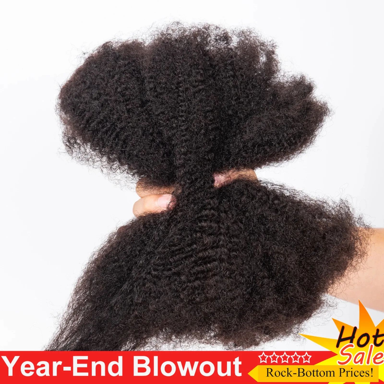 X Human Hair Afro Kinky Bulk 18-44 Inches For Mini Twist 50g Hair Bundles Repair Locs Natural Black For Dreadlock Extensions