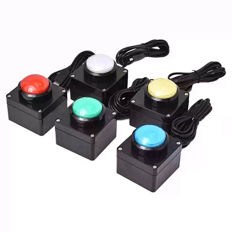 60mm USB Custom Button Wireless Remote Control Buzzer Wireless Computer Mouse Simulation Shortcut Keyboard