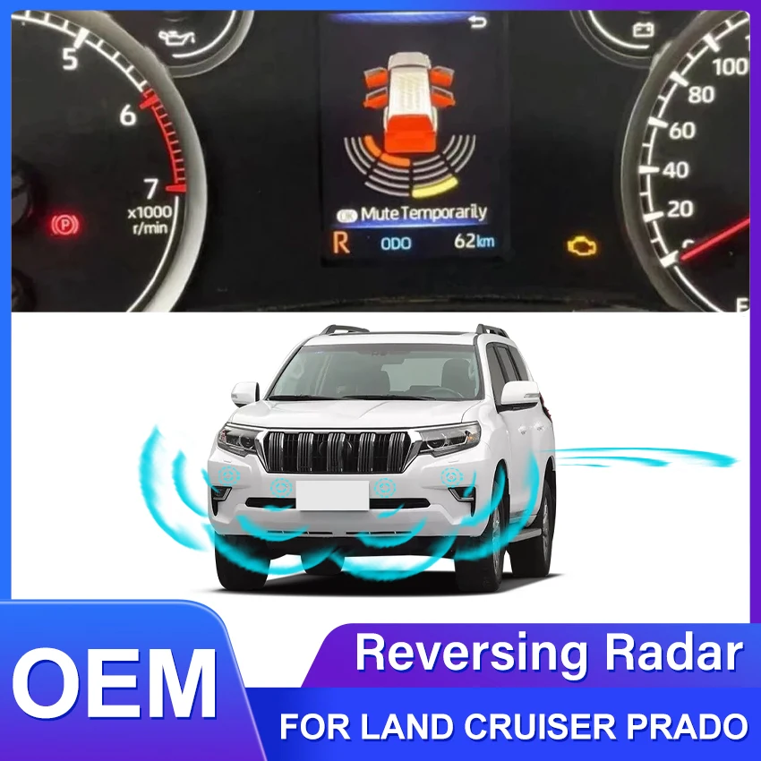 New! Original Sensors Car Parking Sensor Assistance Backup Radar Buzzer System For Toyota Land Cruiser Prado 2015-2025