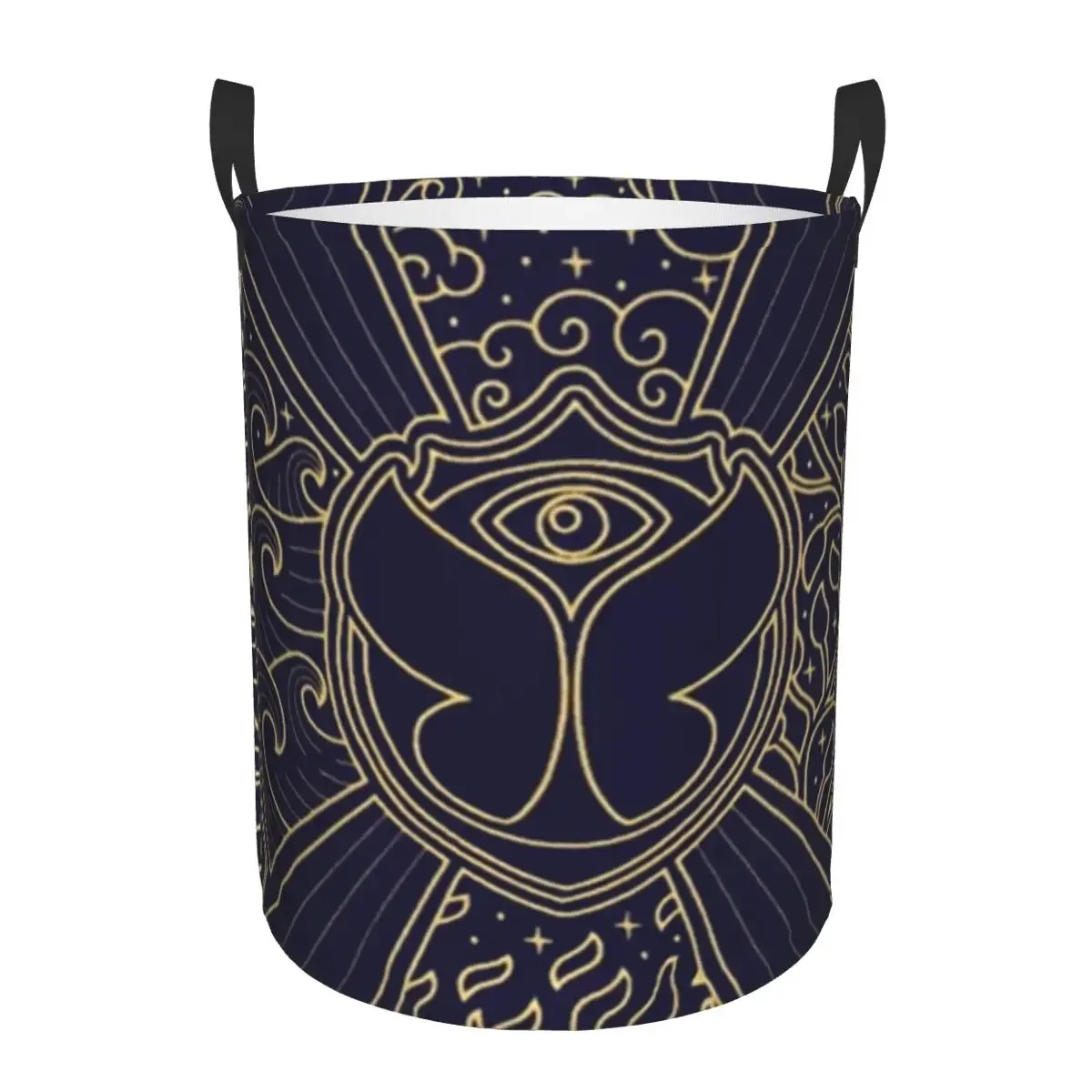 

Custom Tomorrowland Laundry Hamper Large Clothes Storage Basket Music Festival Toy Bin Organizer for Nursery