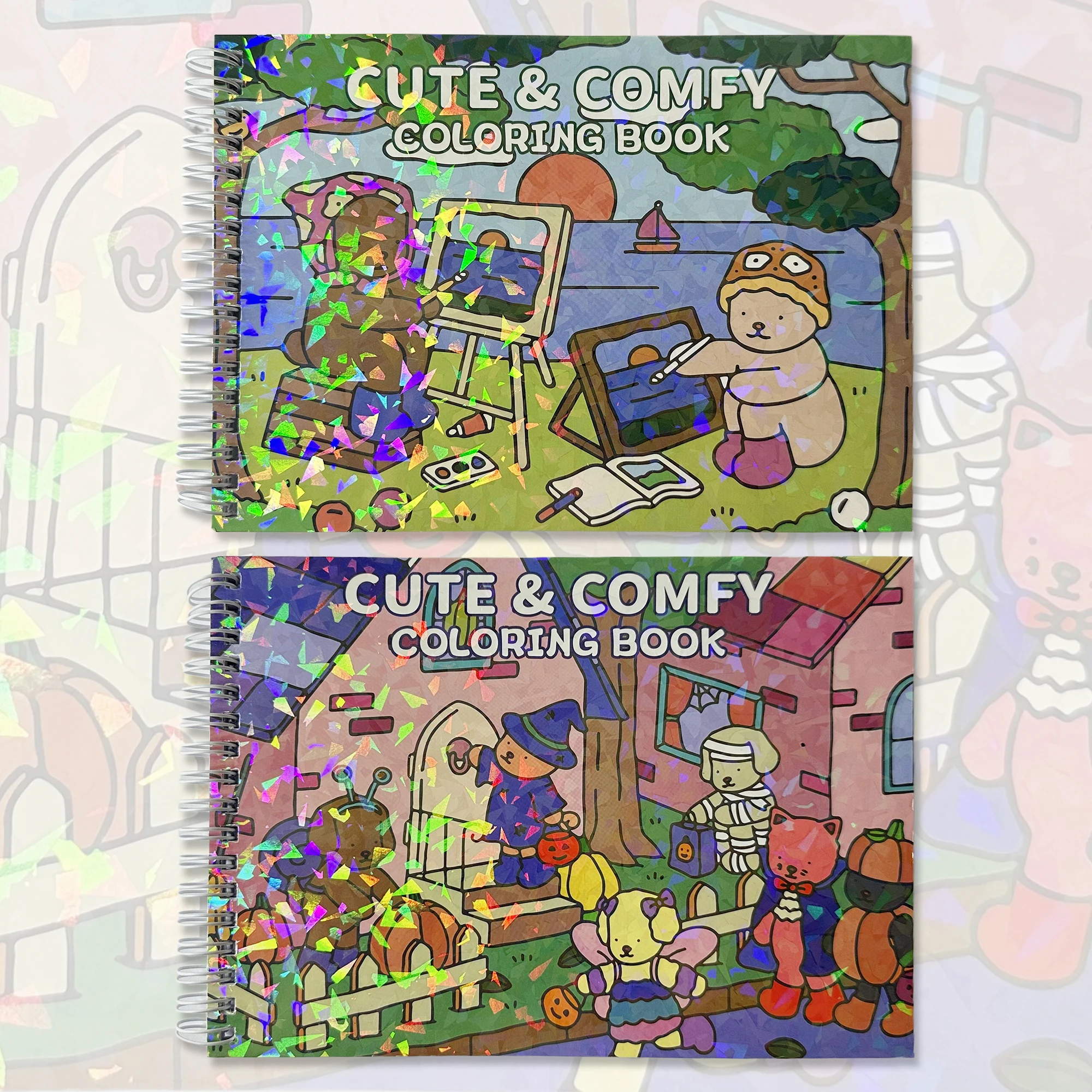 مجموعات التلوين الغامرة، مناظر شخصية مفعمة بالحيوية لتخفيف التوتر المنفرد، هوايات إبداعية، ممتعة مشاركة اجتماعية