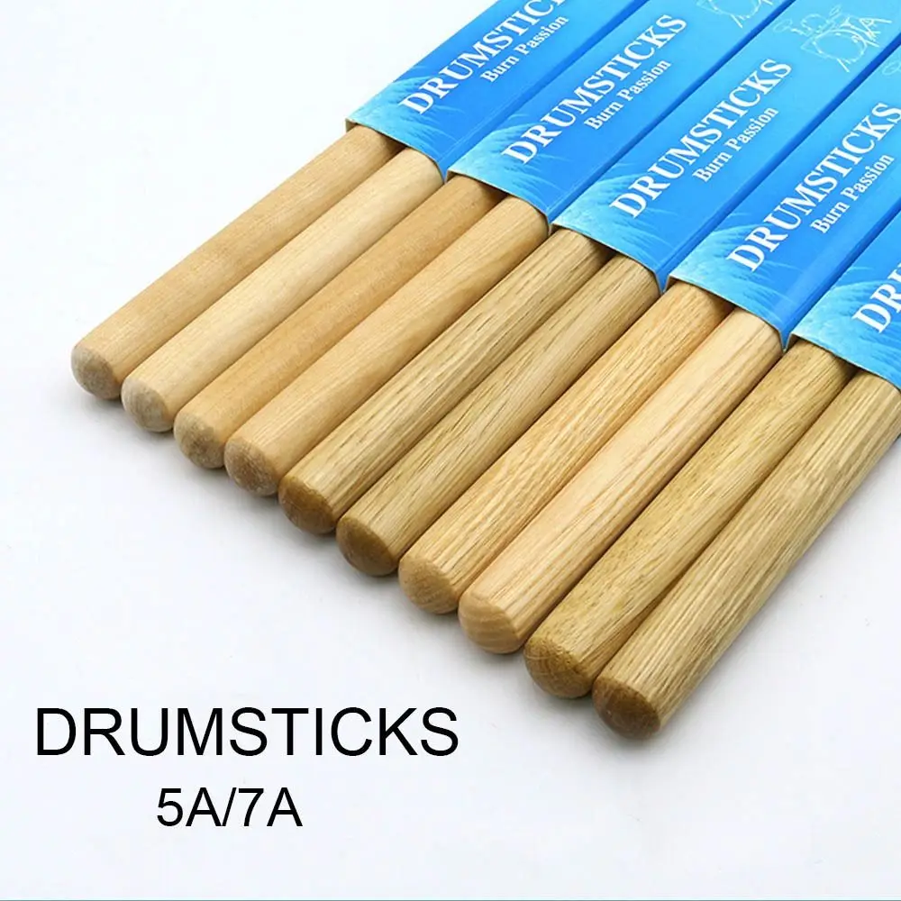 1 Pair 5A/7A Drum Sticks Classic Oak /Walnut/Maple Wood Drumsticks Professional Drum Stick Percussion Instrument Accessories view 2