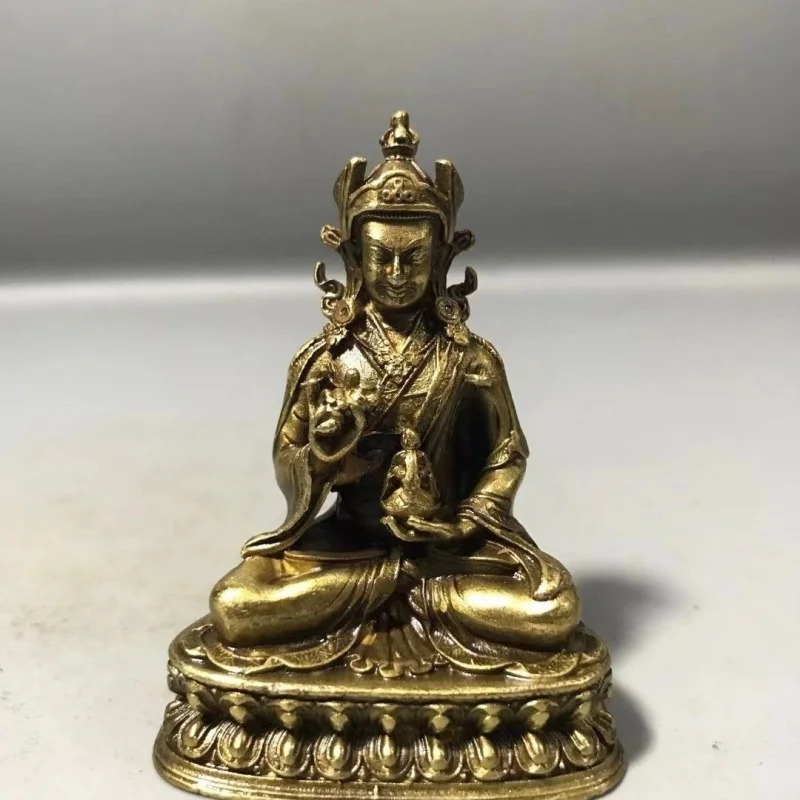 Vintage Lotus Master for Collection, Home Decor Craft, Decorative Buddha Statue