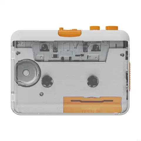 218 카세트 테이프 드라이브 USB 카세트 플레이어 클리어 그레이 워크맨 테이프에 MP3 CDS