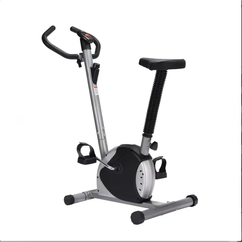 Foldable Magnetic Exercise Bike with LCD Monitor Mini Belt Drive Home Gym Equipment Portable Steel Frame Fitness Trainer for