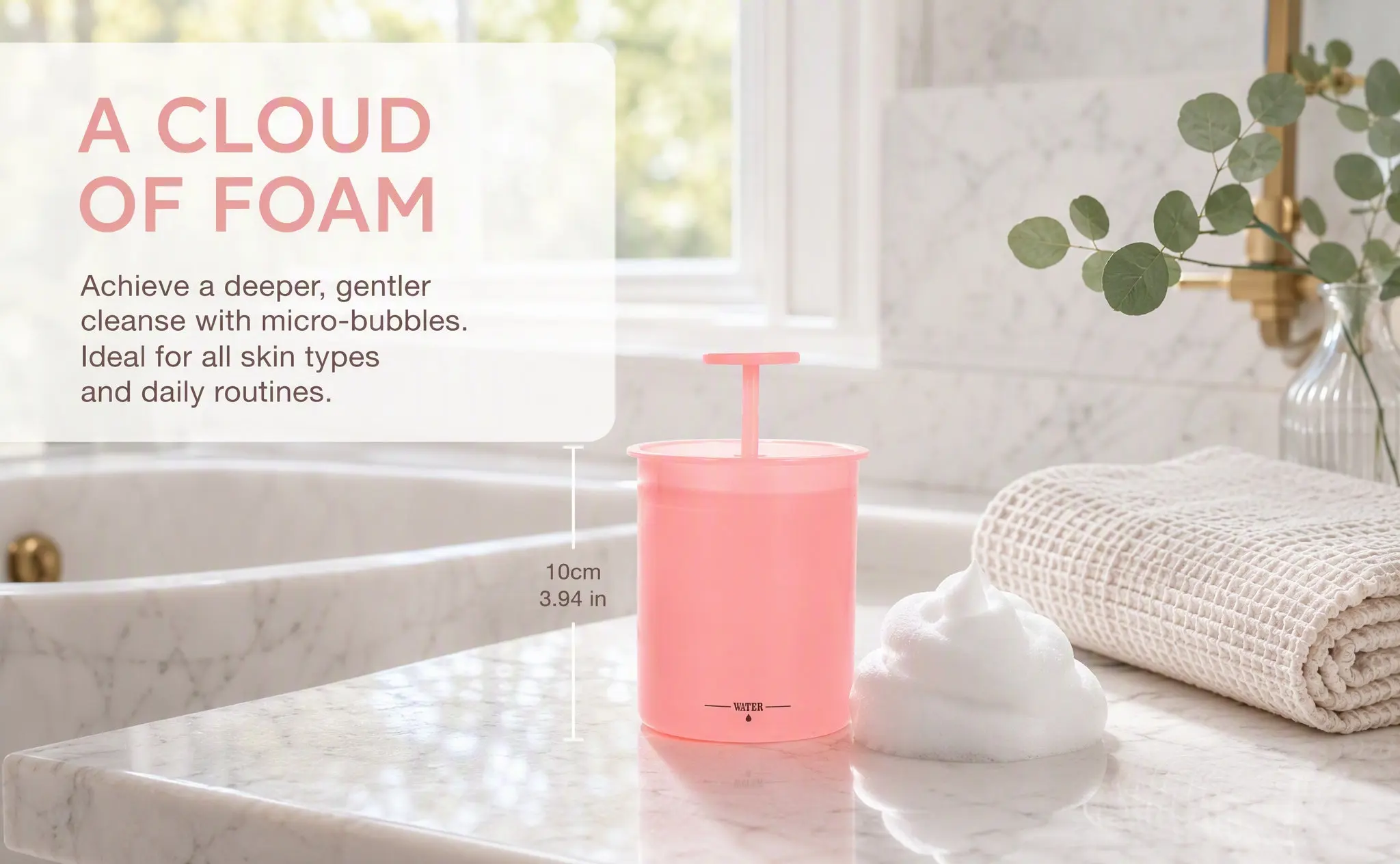 6Pcs Facial Foam Maker – Compact Bubble Creator for Face Wash & Body Cleansing, Lightweight Travel-Friendly Foaming Tool