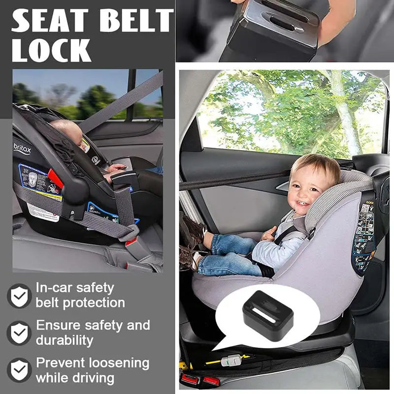 Car Seat Belt Buckle Safety Seat Belt Lock Auto Interior Decor Accessories Child Travel Protective Device Seat Belt Lock Clip
