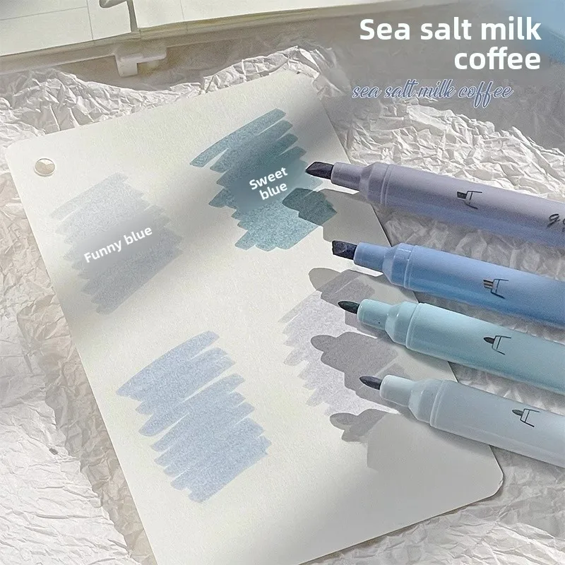 

Dual-Head adient Fluorescent Pen Highlighter Marker Pen for Students Note-Taking Pen Emphasis Middle School Elemen...